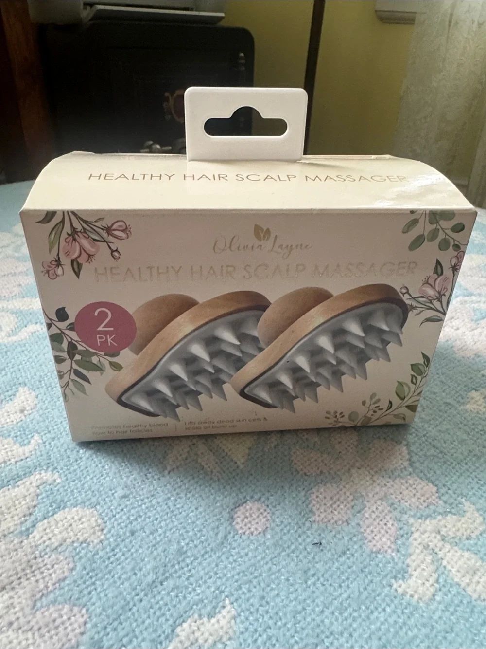 New! 2 Pack Healthy Hair Scalp Massager